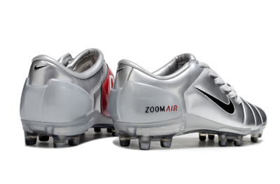 Nike Air Zoom Total 90 III FG Firm Ground Soccer Cleats - Silver/Black/Red