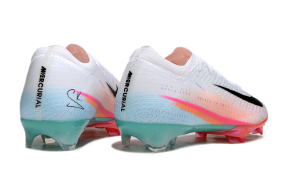 Nike Air Zoom Mercurial Vapor 16 Elite FG Firm Ground Soccer Cleats - White/Black/Pink/Jade