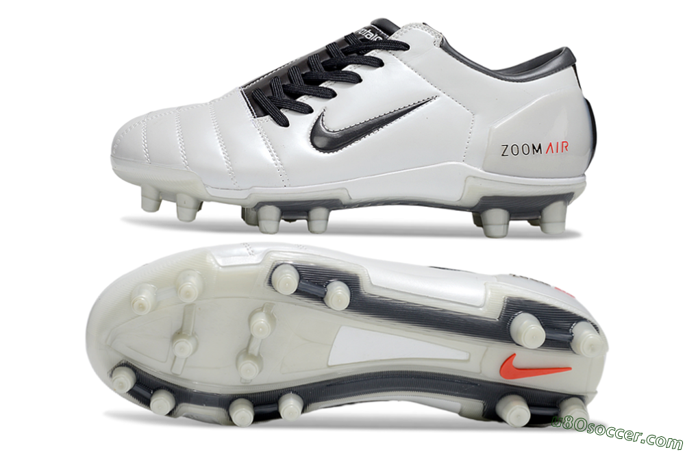 Nike Air Zoom Total 90 III FG Firm Ground Soccer Cleats - White/Black/Red 0