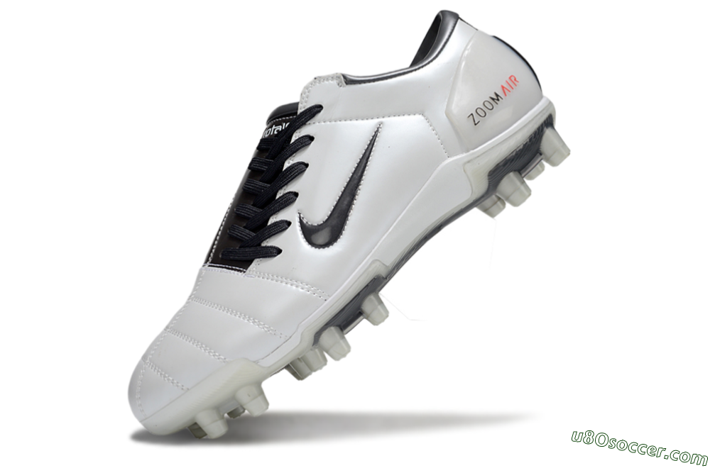 Nike Air Zoom Total 90 III FG Firm Ground Soccer Cleats - White/Black/Red 5