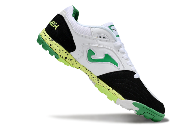 Joma Top Flex TF Artificial Turf Soccer Shoes - White/Yellow/Black
