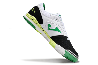 Joma Top Flex IC Indoor & Futsal Soccer Shoes - White/Yellow/Black