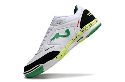 Joma Top Flex IC Indoor & Futsal Soccer Shoes - White/Yellow/Black