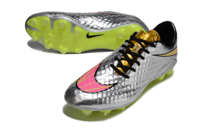 Nike Hypervenom Phantom Rgn SE FG Firm Ground Soccer Cleats - Silver/Pink/Gold