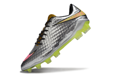 Nike Hypervenom Phantom Rgn SE FG Firm Ground Soccer Cleats - Silver/Pink/Gold