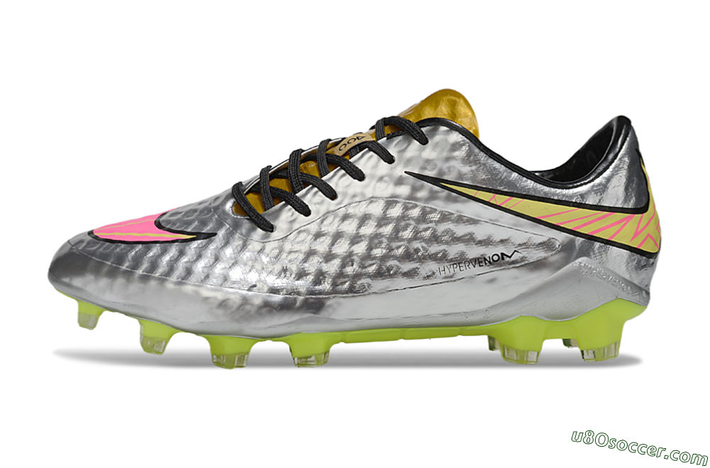 Nike Hypervenom Phantom Rgn SE FG Firm Ground Soccer Cleats - Silver/Pink/Gold 2
