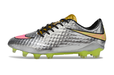 Nike Hypervenom Phantom Rgn SE FG Firm Ground Soccer Cleats - Silver/Pink/Gold