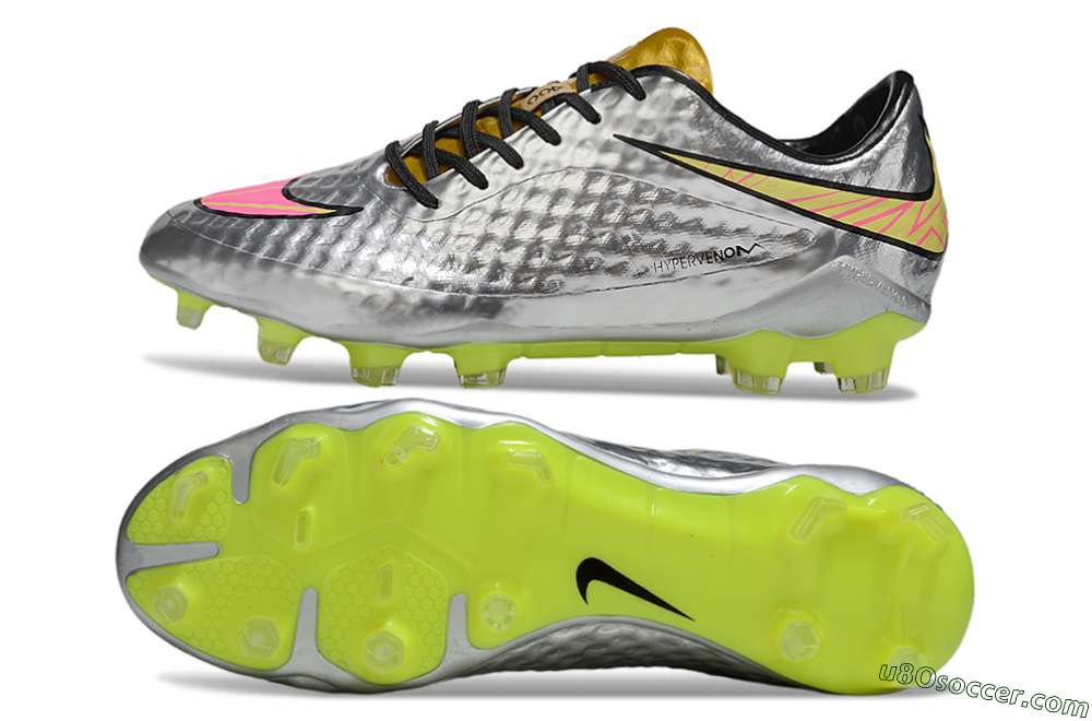 Nike Hypervenom Phantom Rgn SE FG Firm Ground Soccer Cleats - Silver/Pink/Gold 0