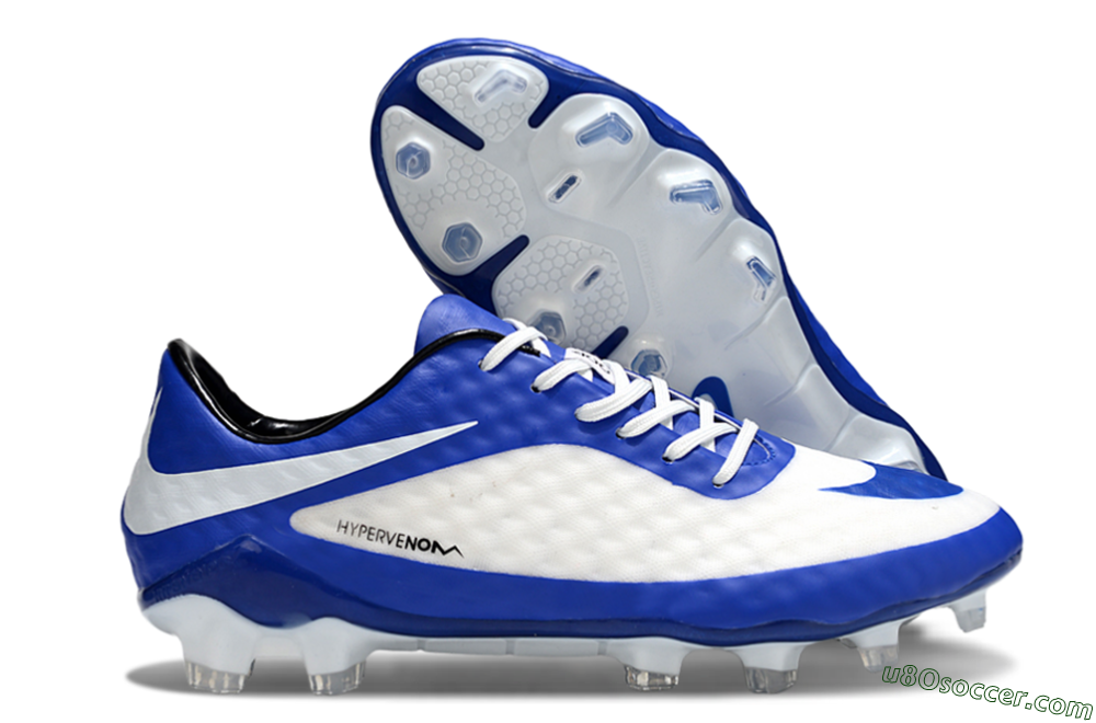 Nike Hypervenom Phantom Rgn SE FG Firm Ground Soccer Cleats - White/Blue/Black 1