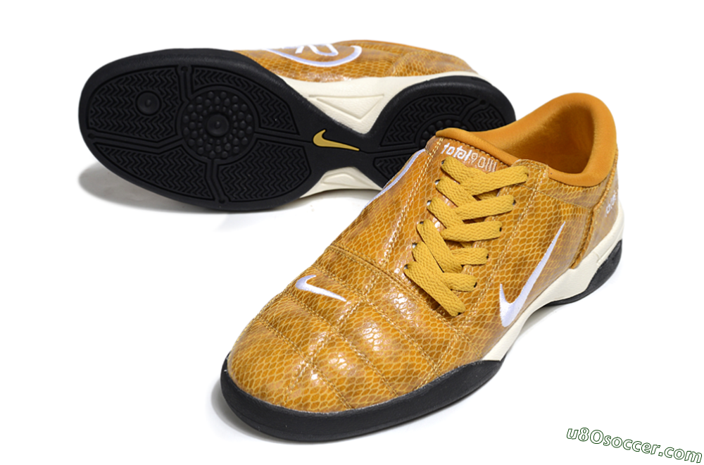 Nike Total 90 III IC Indoor & Futsal Soccer Shoes - Yellow/White/Black 3