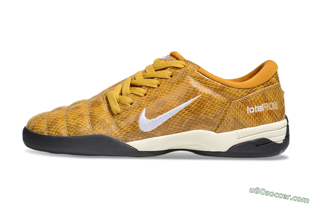Nike Total 90 III IC Indoor & Futsal Soccer Shoes - Yellow/White/Black 2