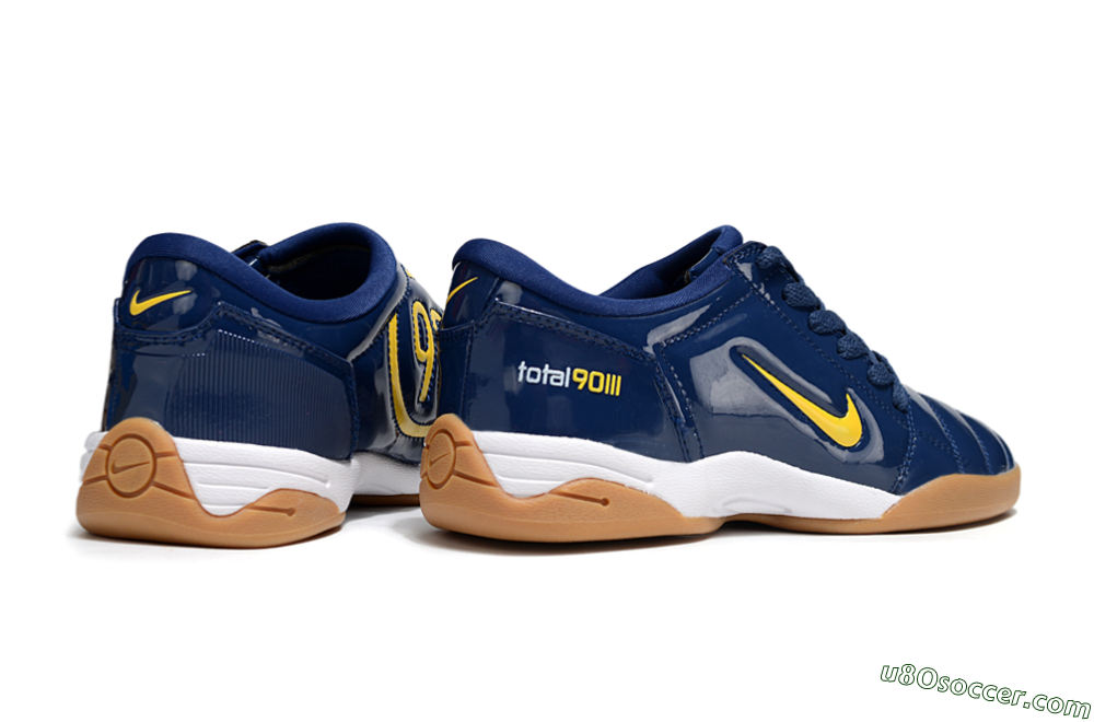 Nike Total 90 III IC Indoor & Futsal Soccer Shoes - Blue/Yellow/White 6