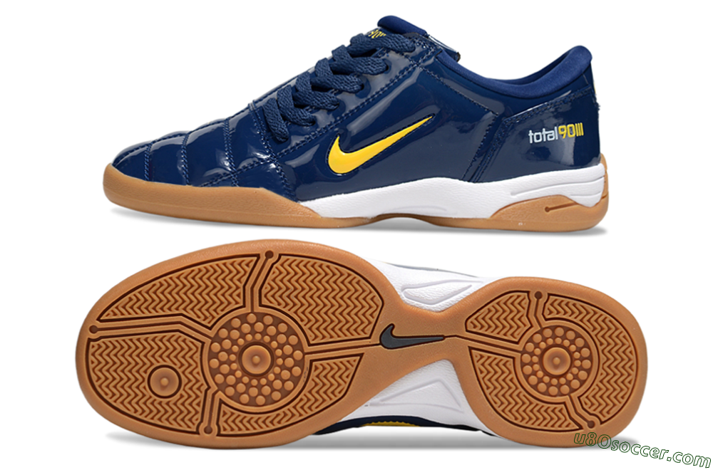 Nike Total 90 III IC Indoor & Futsal Soccer Shoes - Blue/Yellow/White 0