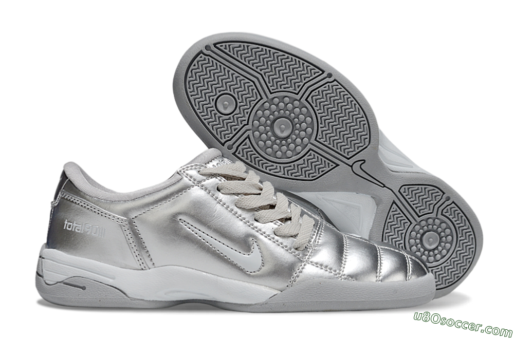 Nike Total 90 III IC Indoor & Futsal Soccer Shoes - Silver/Grey 1