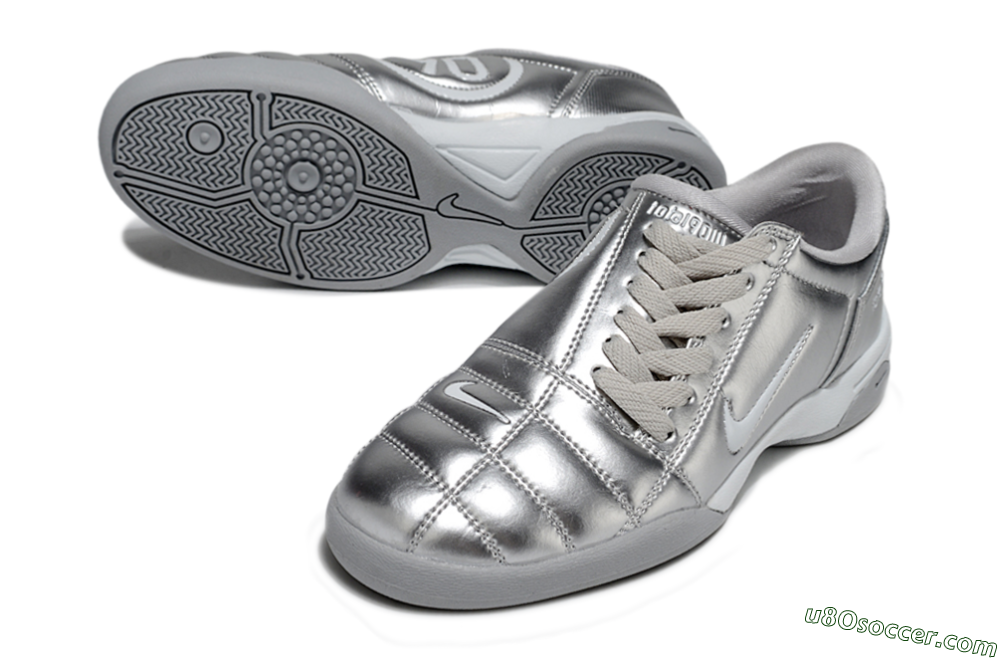 Nike Total 90 III IC Indoor & Futsal Soccer Shoes - Silver/Grey 3