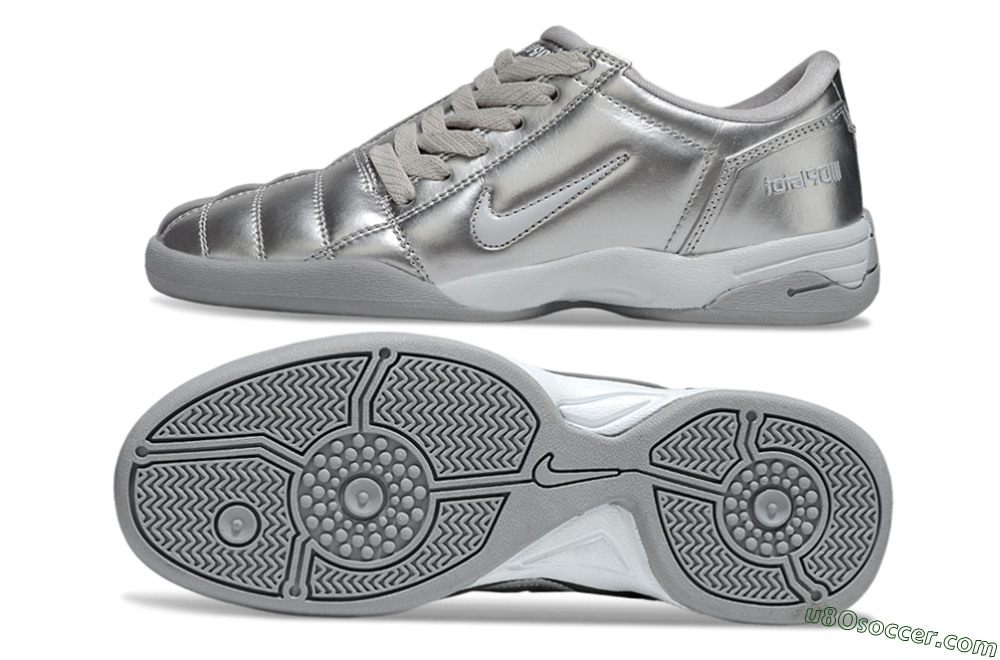 Nike Total 90 III IC Indoor & Futsal Soccer Shoes - Silver/Grey 0