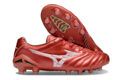 Mizuno Morelia Neo 4 FG Firm Ground Soccer Cleats - Red/White