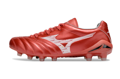 Mizuno Morelia Neo 4 FG Firm Ground Soccer Cleats - Red/White