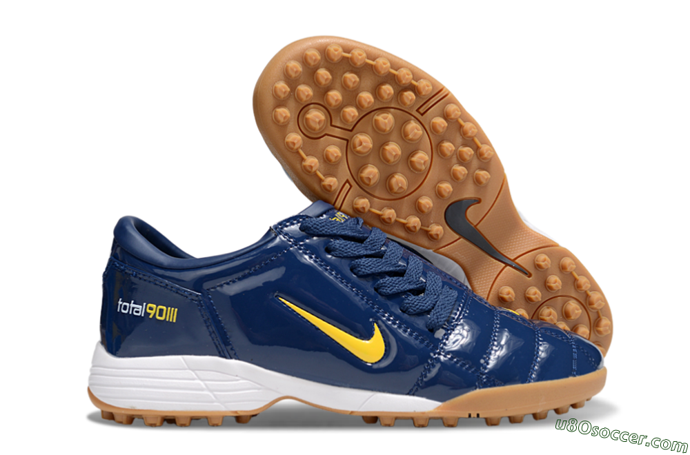 Nike Total 90 III TF Artificial Turf Soccer Shoes - Blue/Yellow/White 1
