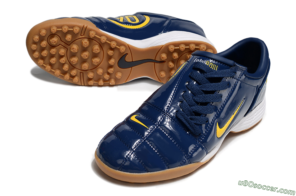 Nike Total 90 III TF Artificial Turf Soccer Shoes - Blue/Yellow/White 3
