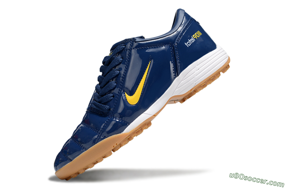 Nike Total 90 III TF Artificial Turf Soccer Shoes - Blue/Yellow/White 5