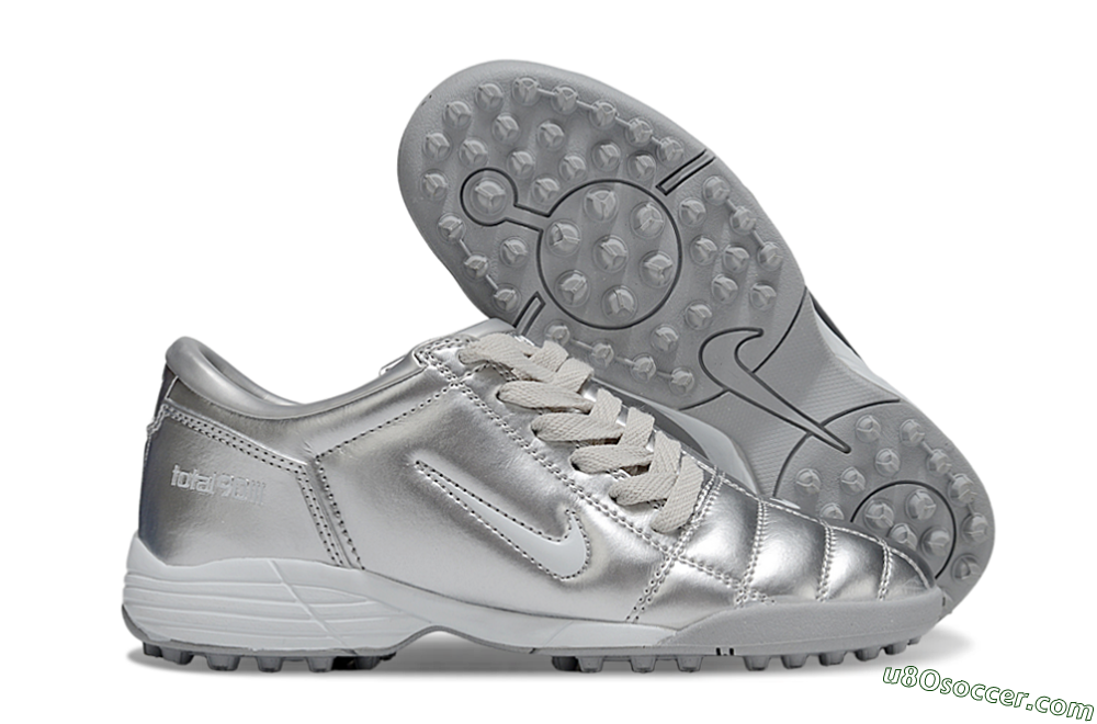 Nike Total 90 III TF Artificial Turf Soccer Shoes - Silver/White 1