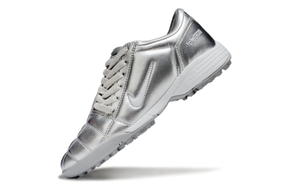 Nike Total 90 III TF Artificial Turf Soccer Shoes - Silver/White