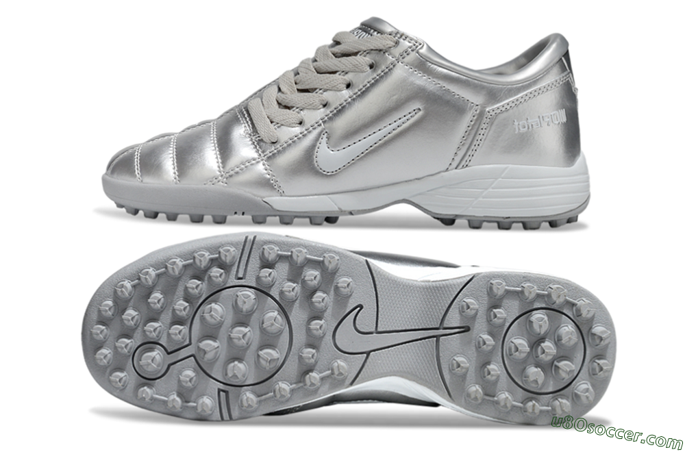 Nike Total 90 III TF Artificial Turf Soccer Shoes - Silver/White 0