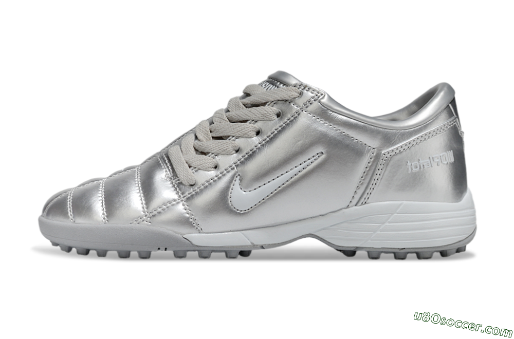 Nike Total 90 III TF Artificial Turf Soccer Shoes - Silver/White 2