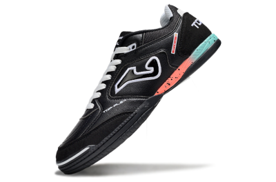 Joma Top Flex IC Indoor & Futsal Soccer Shoes - White/Black/Yellow