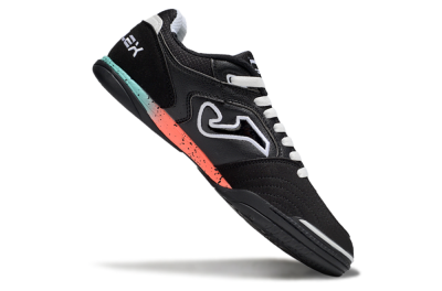 Joma Top Flex IC Indoor & Futsal Soccer Shoes - White/Black/Yellow