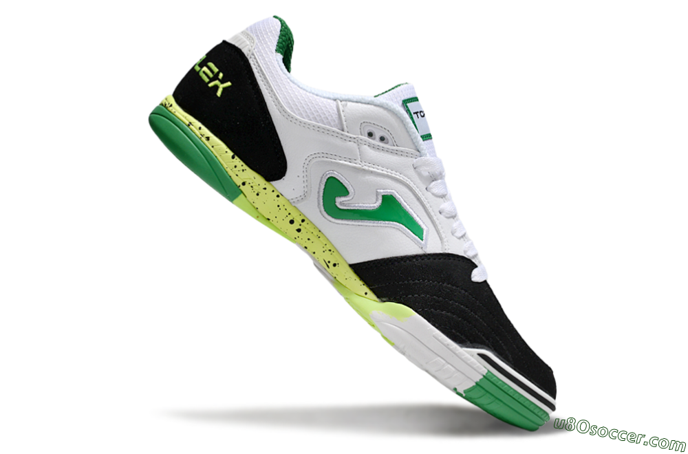 Joma Top Flex IC Indoor & Futsal Soccer Shoes - White/Yellow/Black 4