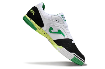 Joma Top Flex IC Indoor & Futsal Soccer Shoes - White/Yellow/Black