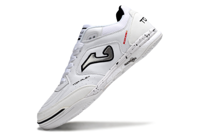Joma Top Flex IC Indoor & Futsal Soccer Shoes - White/Silver/Black