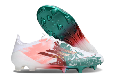 Adidas F50 Elite FG Firm Ground Soccer Cleats - White/Green/Red
