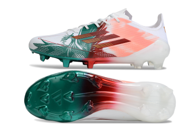 Adidas F50 Elite FG Firm Ground Soccer Cleats - White/Green/Red