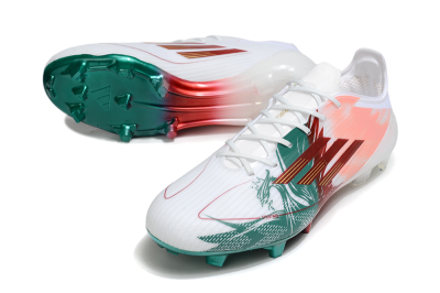 Adidas F50 Elite FG Firm Ground Soccer Cleats - White/Green/Red