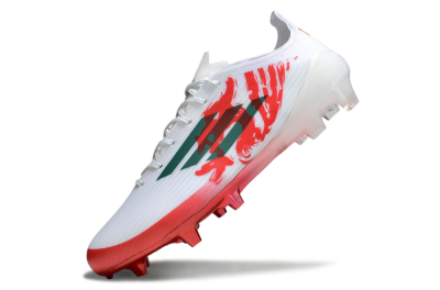 Adidas F50 Elite FG Firm Ground Soccer Cleats - White/Green/Red