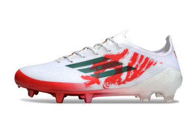 Adidas F50 Elite FG Firm Ground Soccer Cleats - White/Green/Red