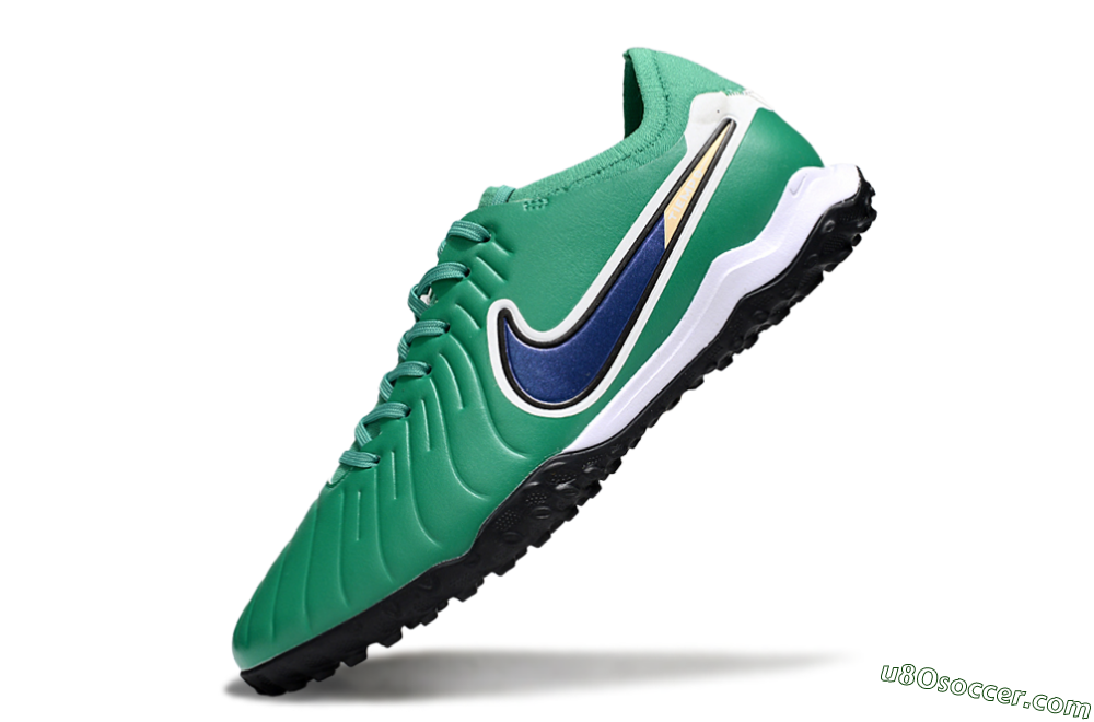 Nike Tiempo Legend 10 Pro TF Artificial Turf Soccer Shoes - Green/Blue/White 5