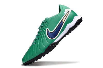 Nike Tiempo Legend 10 Pro TF Artificial Turf Soccer Shoes - Green/Blue/White