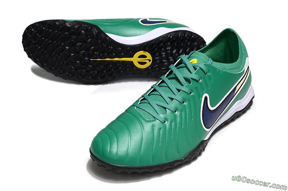 Nike Tiempo Legend 10 Pro TF Artificial Turf Soccer Shoes - Green/Blue/White 3