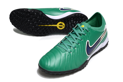 Nike Tiempo Legend 10 Pro TF Artificial Turf Soccer Shoes - Green/Blue/White