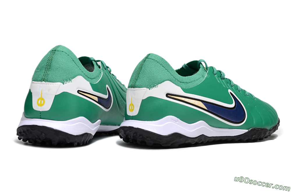 Nike Tiempo Legend 10 Pro TF Artificial Turf Soccer Shoes - Green/Blue/White 6