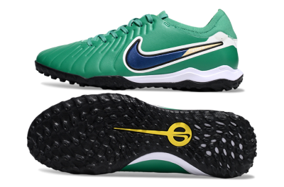 Nike Tiempo Legend 10 Pro TF Artificial Turf Soccer Shoes - Green/Blue/White