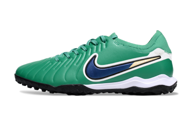 Nike Tiempo Legend 10 Pro TF Artificial Turf Soccer Shoes - Green/Blue/White