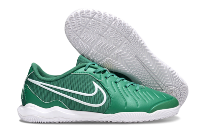 Nike Tiempo Legend 10 Academy IC Indoor & Futsal Soccer Shoes - Green/White