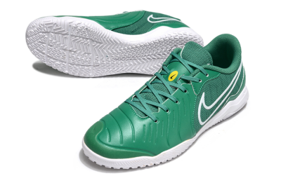 Nike Tiempo Legend 10 Academy IC Indoor & Futsal Soccer Shoes - Green/White