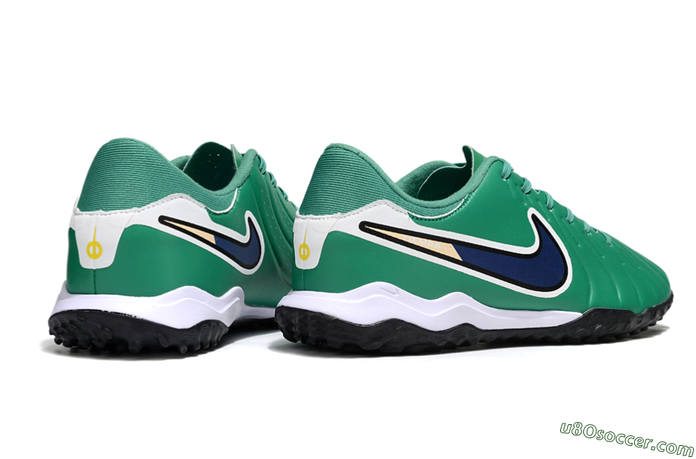 Nike Tiempo Legend 10 Academy TF Artificial Turf Soccer Shoes - Green/Blue/White 6