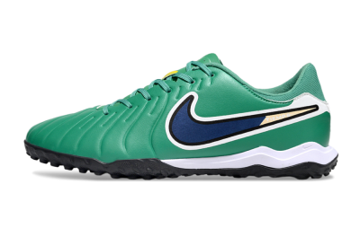 Nike Tiempo Legend 10 Academy TF Artificial Turf Soccer Shoes - Green/Blue/White